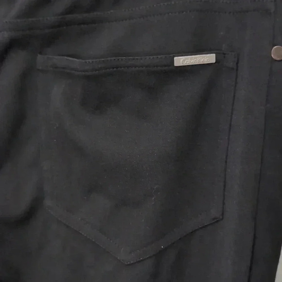 Calvin Klein Women's Stretch Mid Rise Straight Leg Pants - Picture 7 of 11